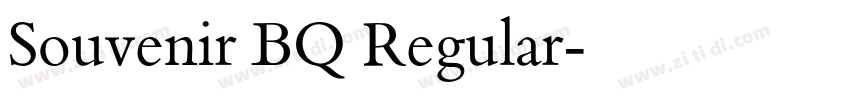 Souvenir BQ Regular字体转换